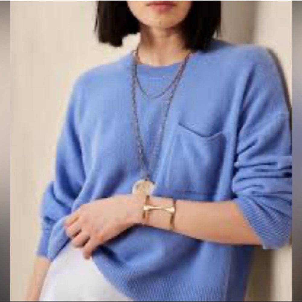NWT Banana Republic Cashmere Crewneck Sweater, Size S